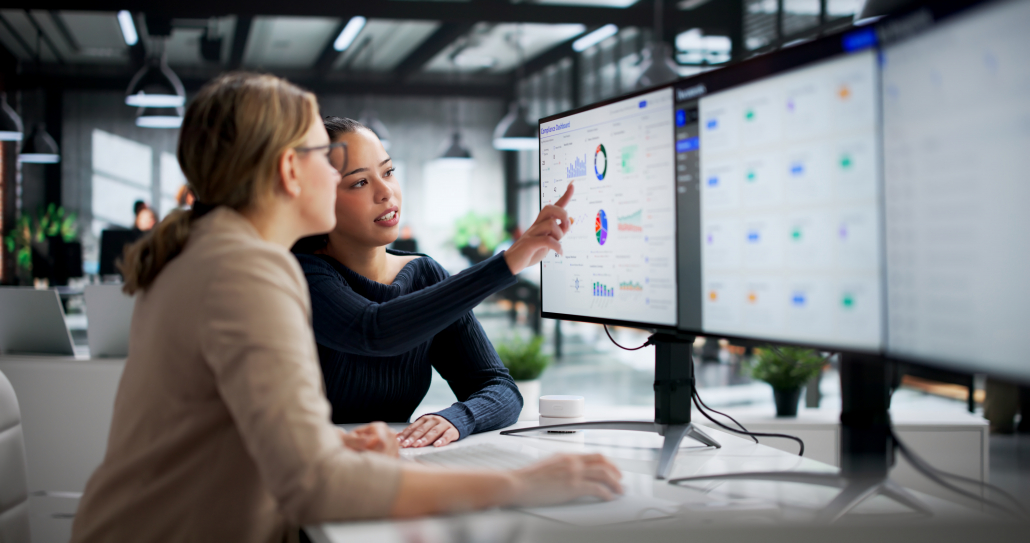 Woman Monitoring Legal Data Management And Ethics Regulation