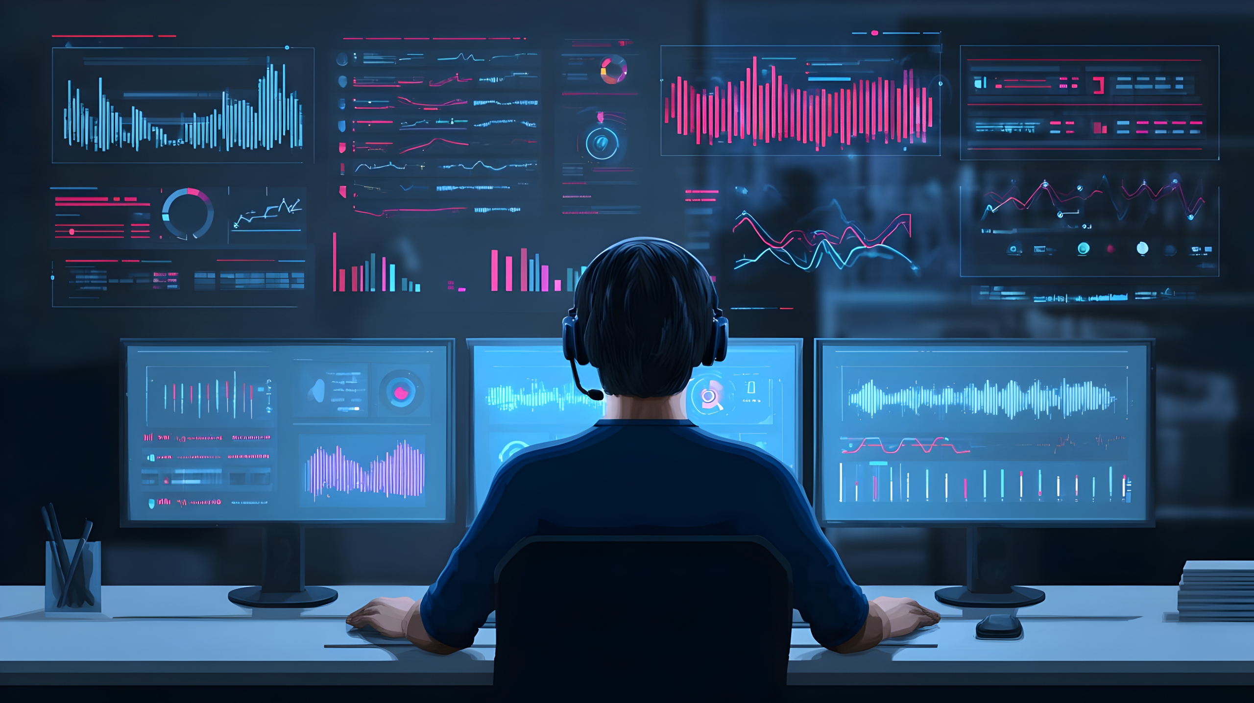 Contact Center Analytics – Customer Support Data Dashboard Concept. Contact Center Analytics, Customer Support Metrics, Call Center Performance, Business Intelligence, Data Visualization, Customer Exp